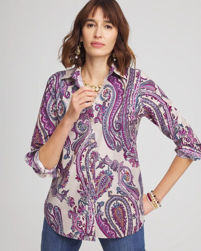 No Iron Paisley Shirt
